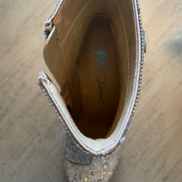 Betsey Johnson Rhinestone Boots - Size 8 - Picture 5 of 5